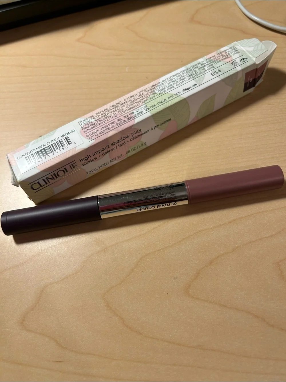 Clinique High Impact Shadow Play Eyeshadow & Eye Definer #06 Double Latte new